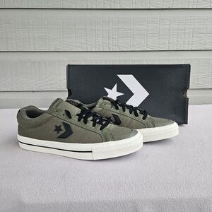 Converse Sport Casual Ox Canvas Sneaker Men SZ 10 Utility Egret Black A12748C